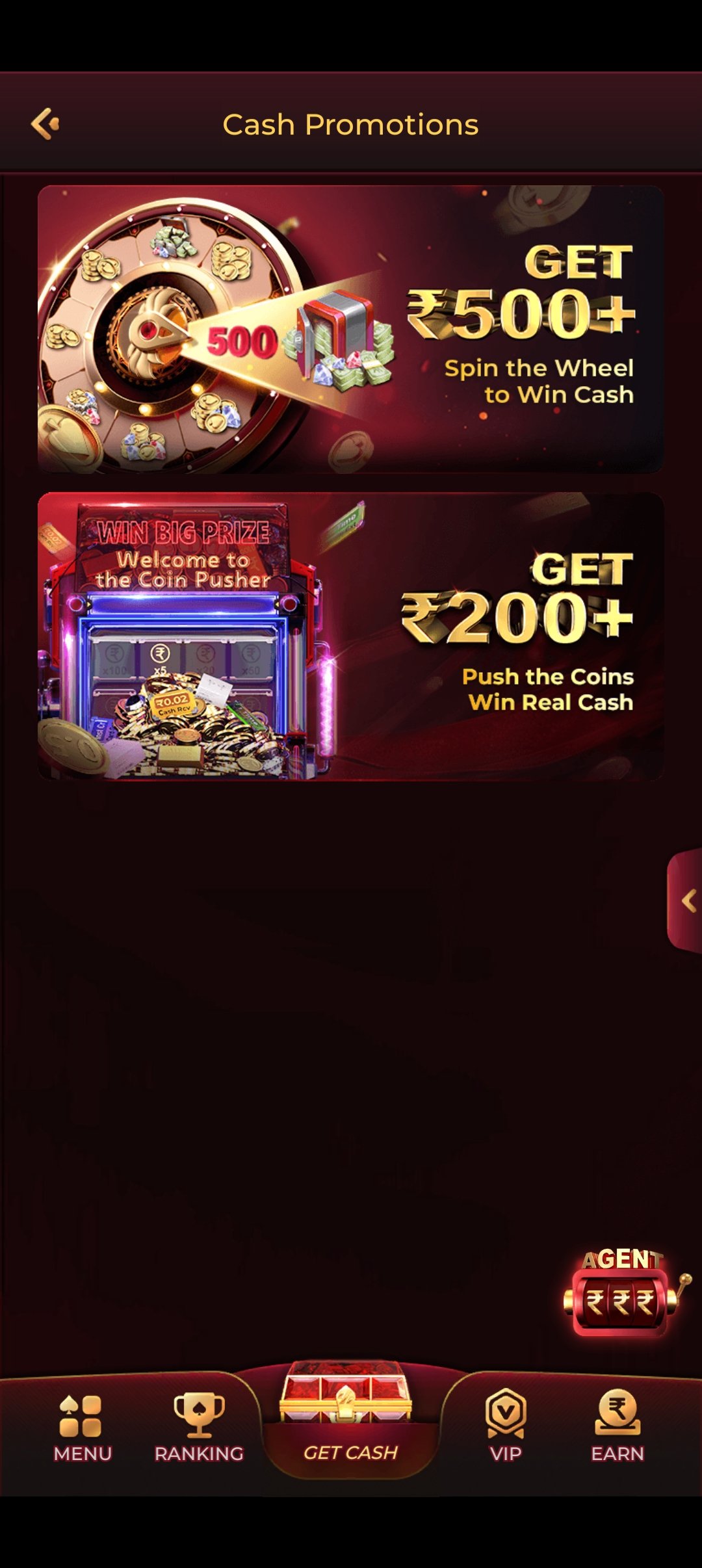 IC7 Game app live game interface